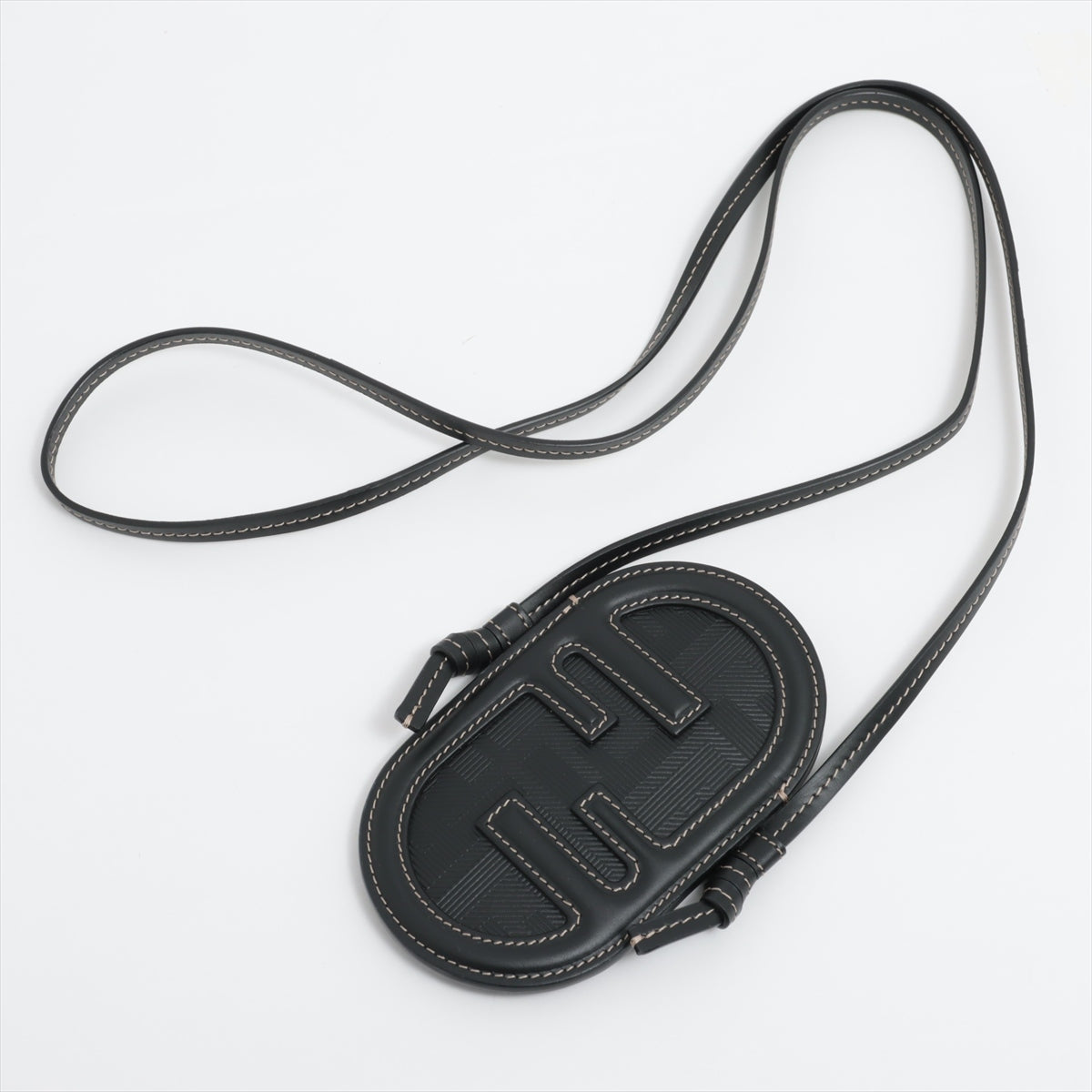 Fendi Auroc Leather Phone pouch Black