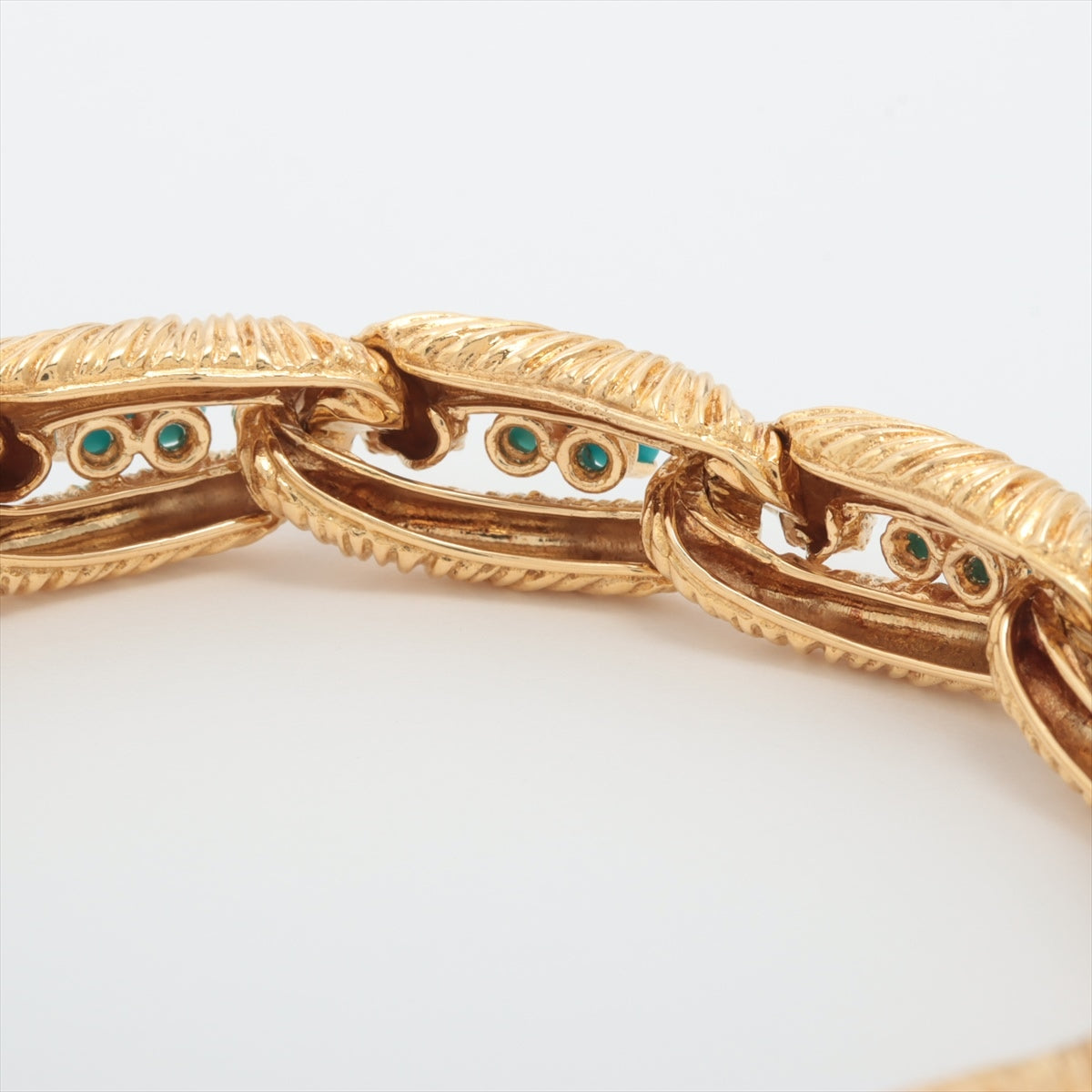 Cartier Turquoise Bracelet 18K(YG) 49.0g