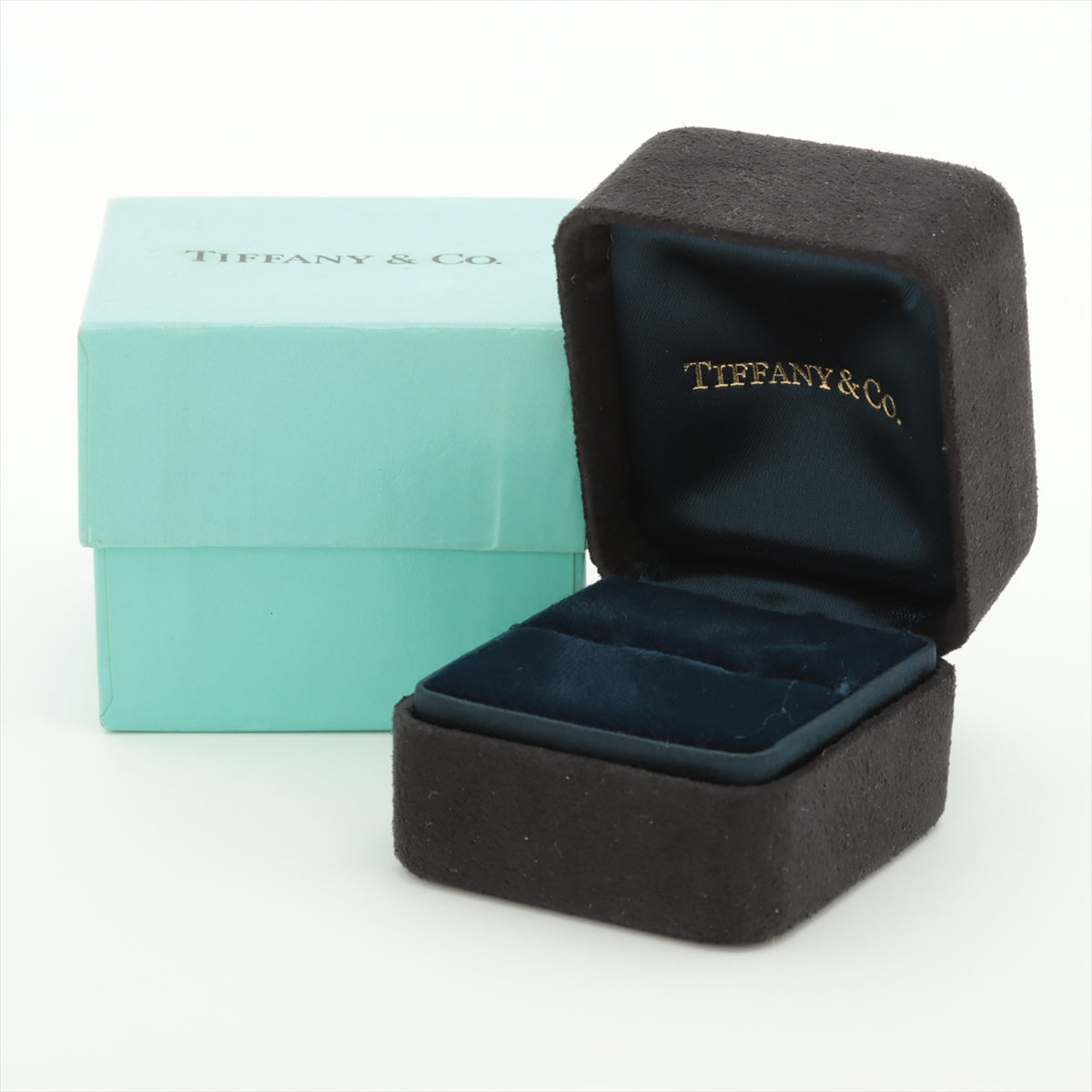 Tiffany Sapphire diamond rings 750(WG) 7.0g Sapphire shikake