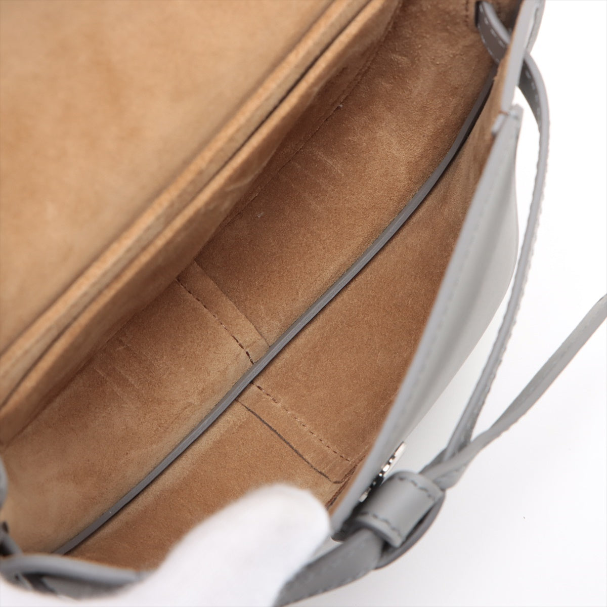 Loewe Gate Dual Leather Shoulder bag Grey Missing shoulder strap