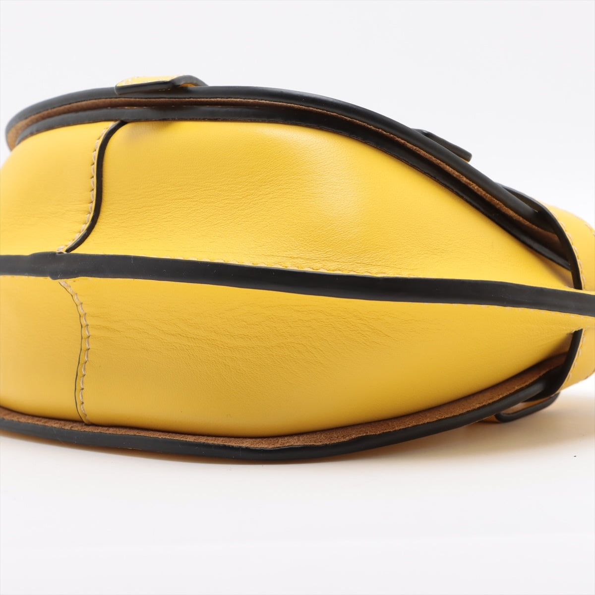 Loewe Mini gate bag Leather Sling backpack Yellow