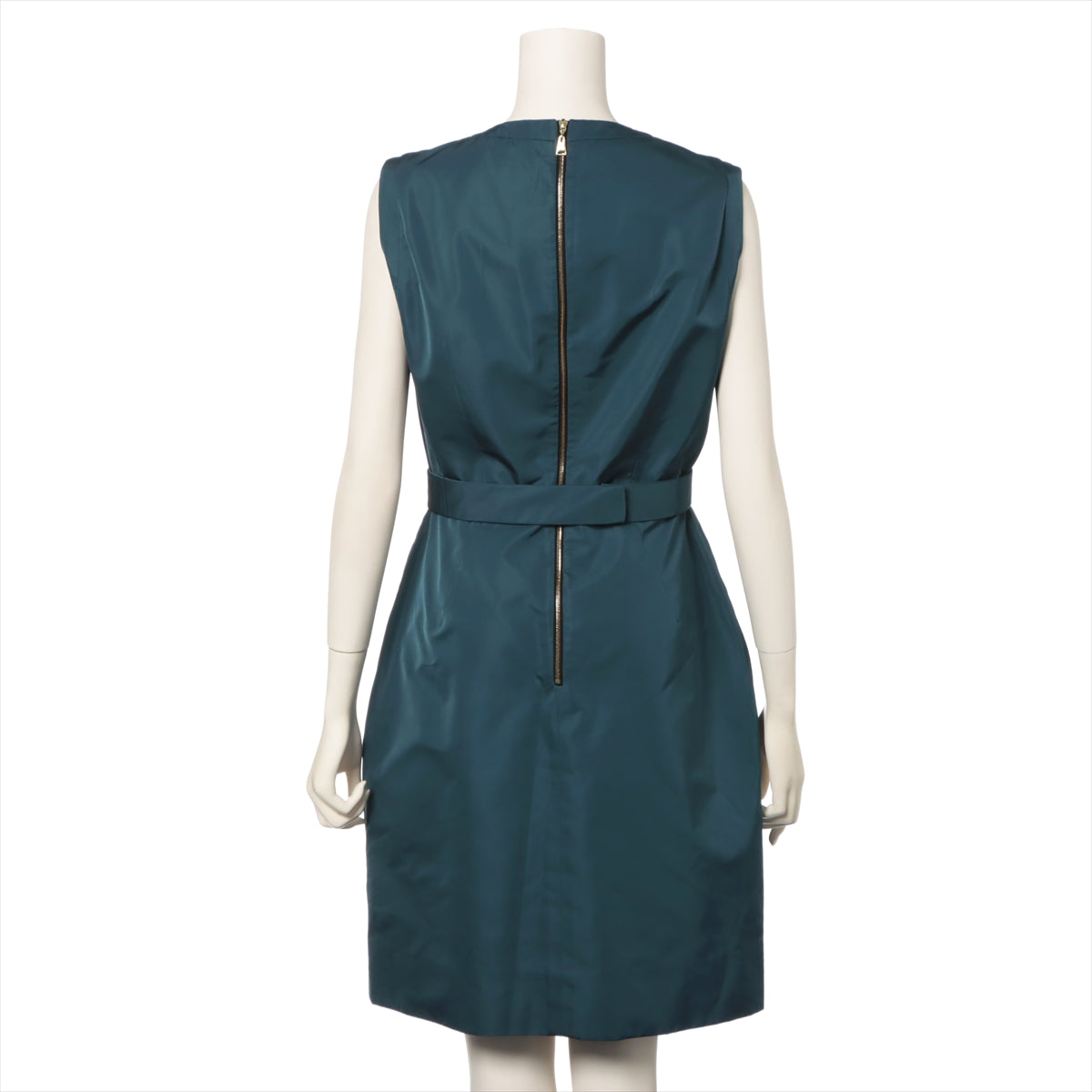 Louis Vuitton 14SS Silk × Polyester Sleeveless dress 38 Ladies' Blue  RW141A