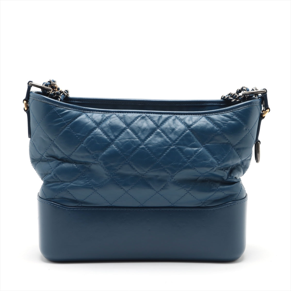 Chanel Gabrielle Doo Chanel Leather Chain shoulder bag Blue Gold x gunmetallic hardware 24XXXXXX