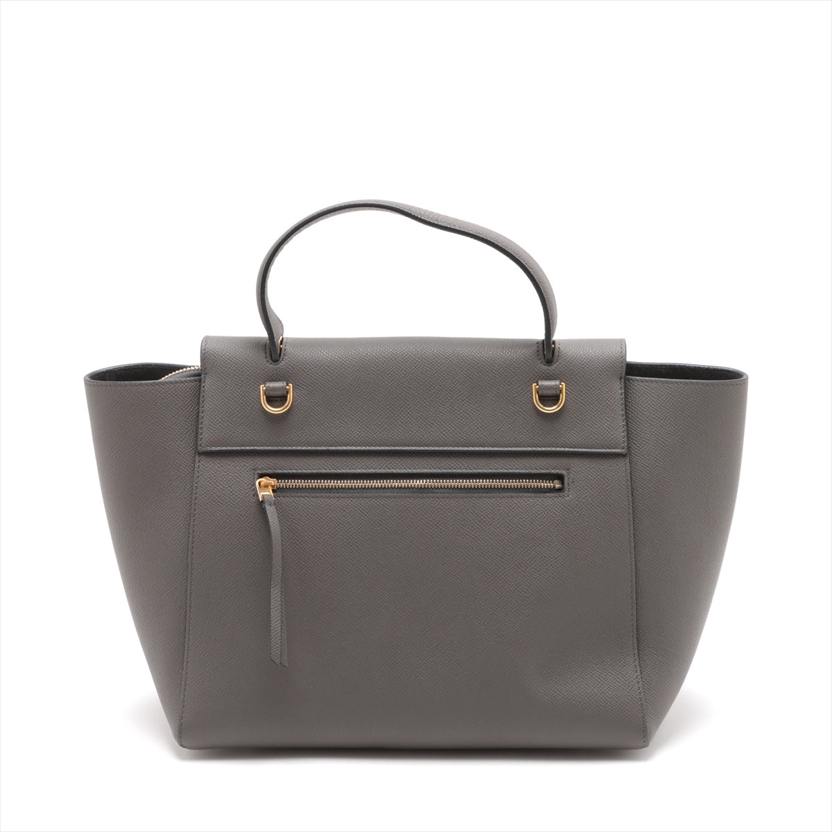 CELINE Belt Bag Leather 2way handbag Grey