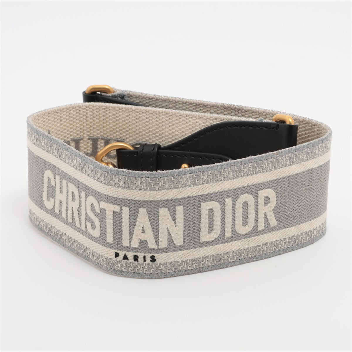Christian Dior Logo Shoulder strap canvas Grey