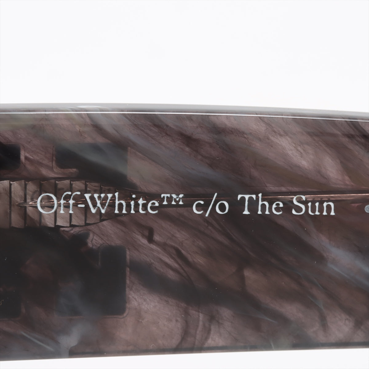 Off-White Logo Sunglasses Resin Black x Gray