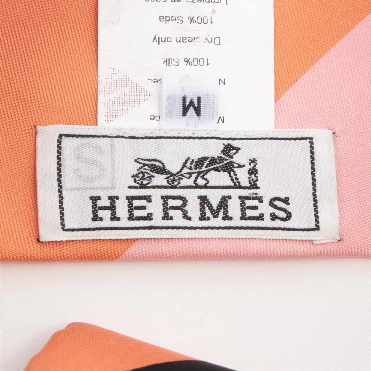 Hermès Hairband Silk Multicolor  Orange x pink turban Sold goods