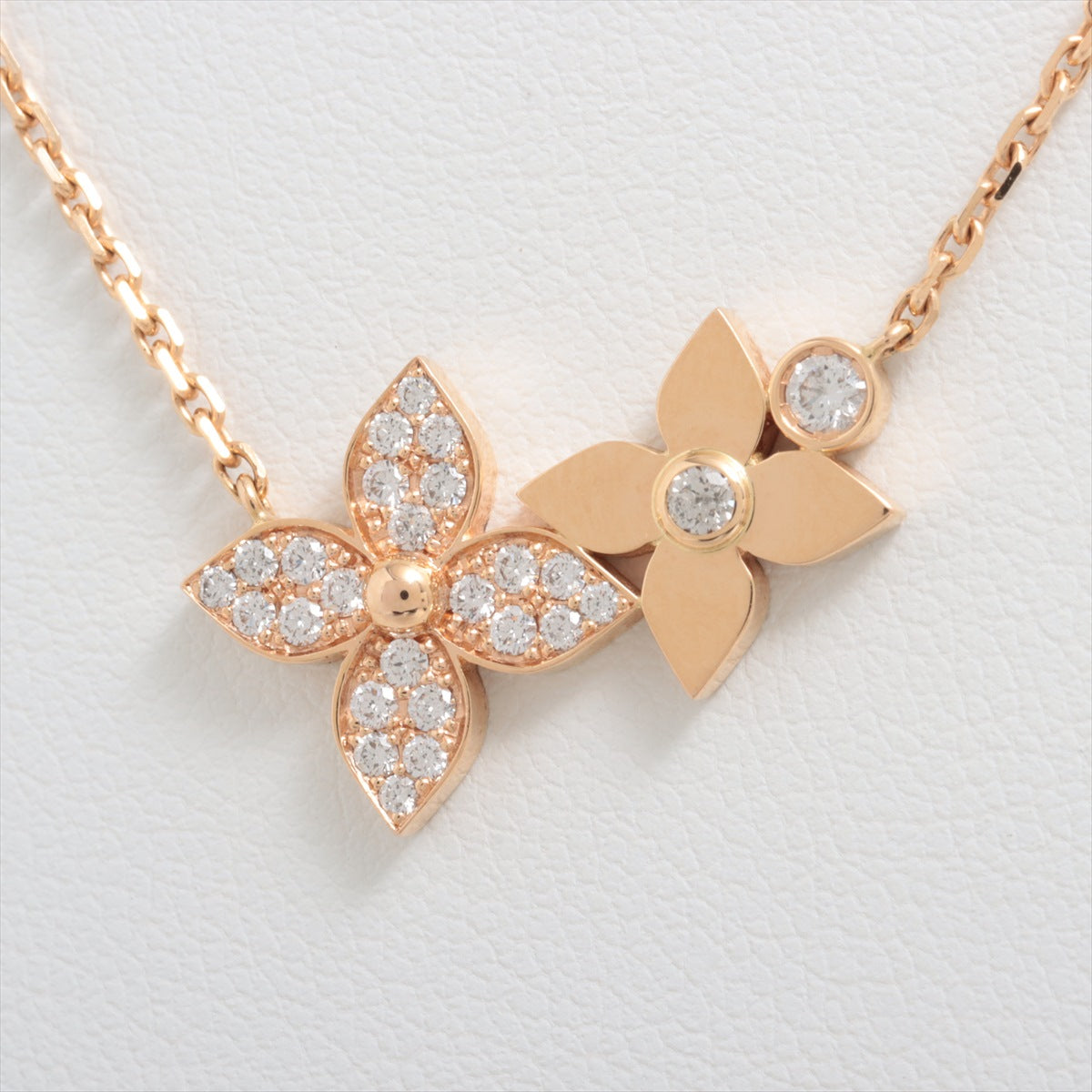 Louis Vuitton Pandantif Star Blossom Double diamond Necklace 750(PG) 6.6g