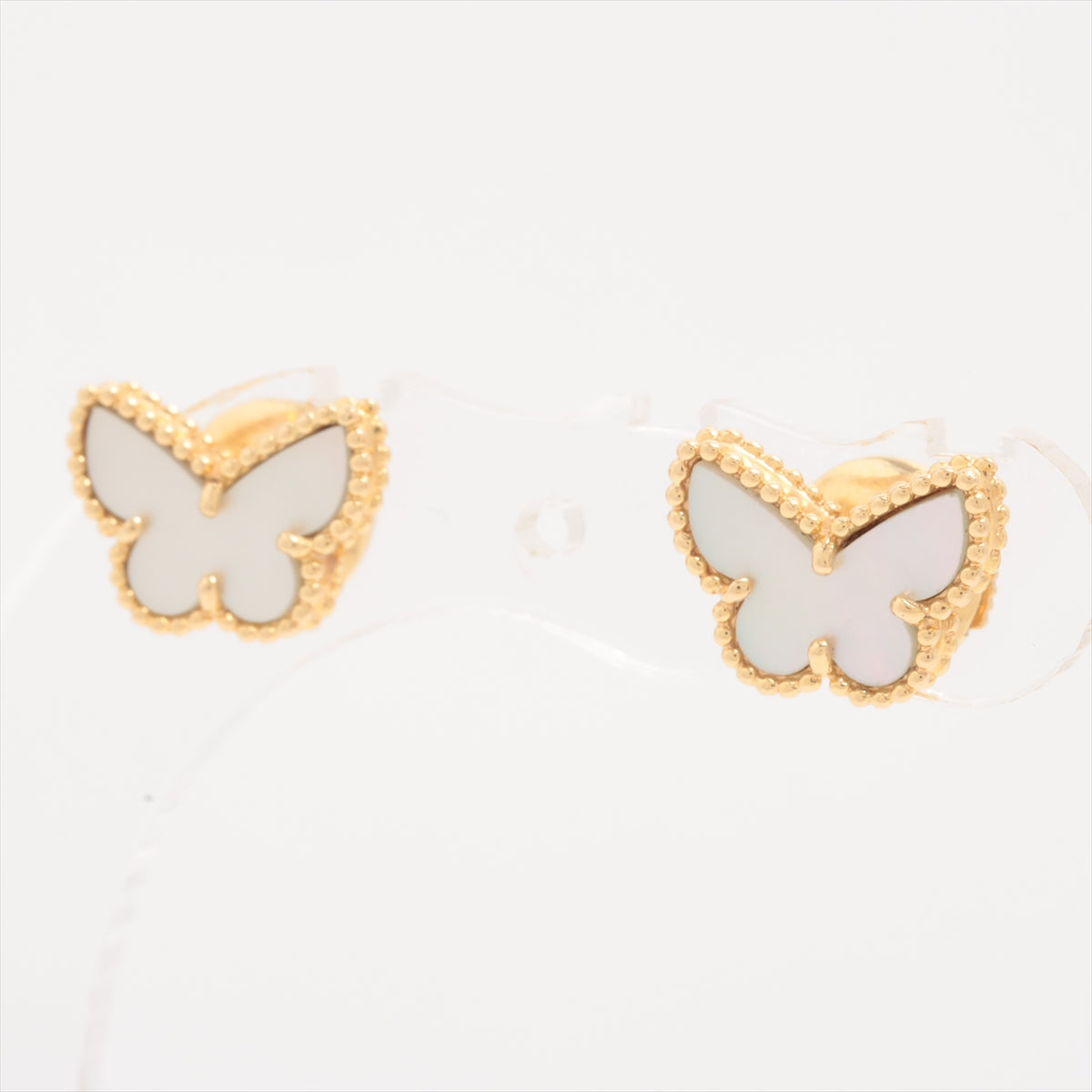 Van Cleef & Arpels Sweet Alhambra Papillon shells Piercing jewelry 750(YG) 2.7g