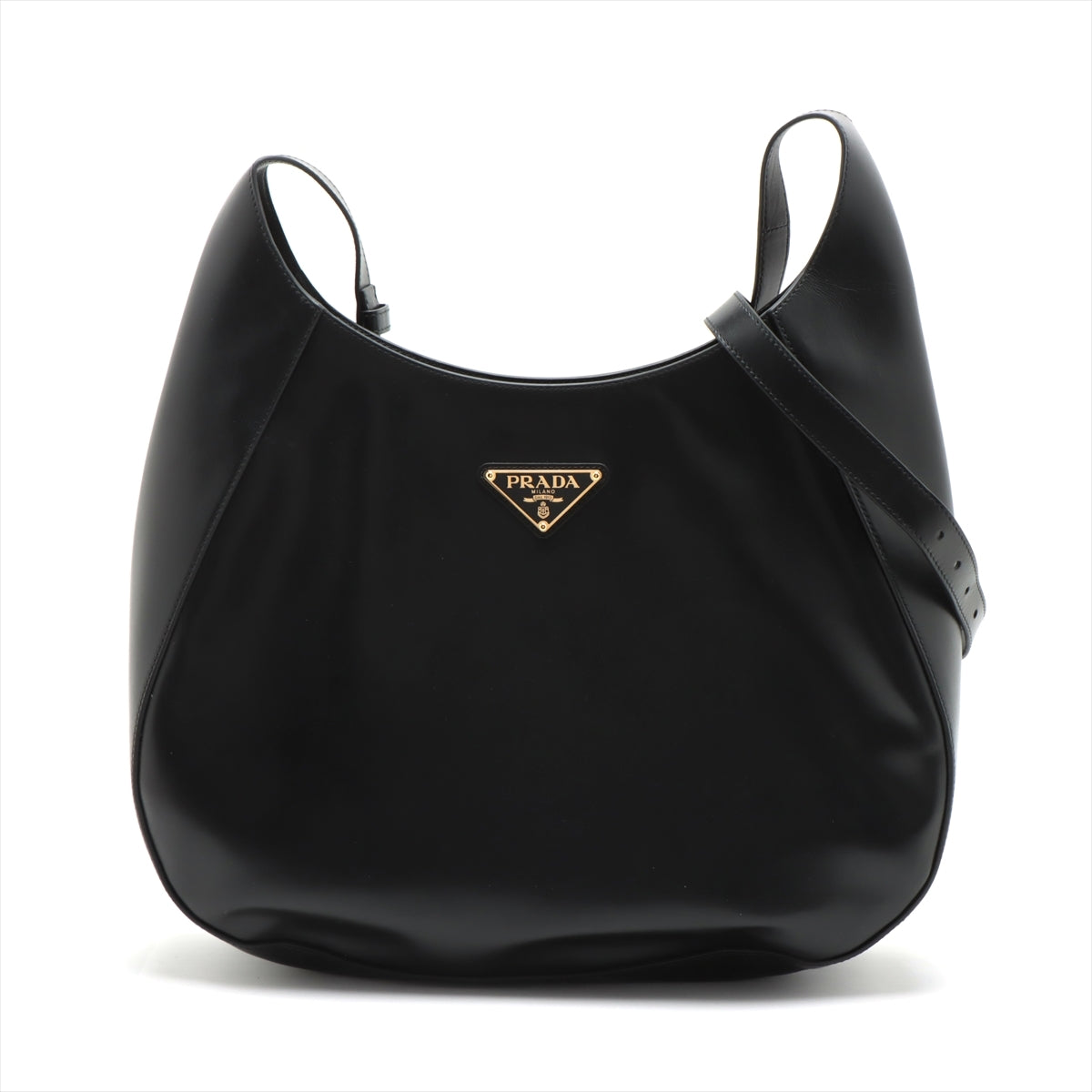 Prada Leather 2way shoulder bag Black
