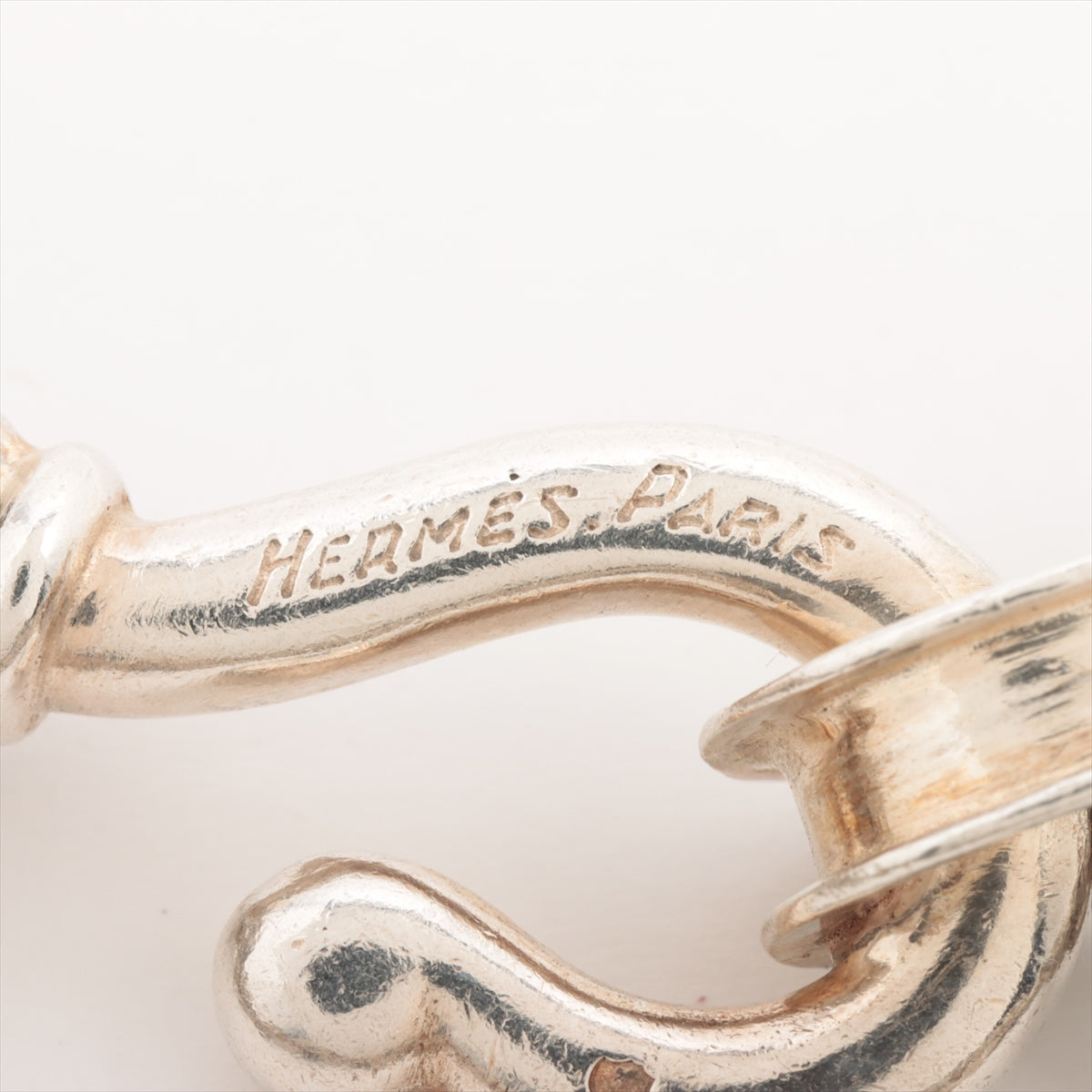 Hermès Bracelet 925 71.4g Silver Cadrille Vintage
