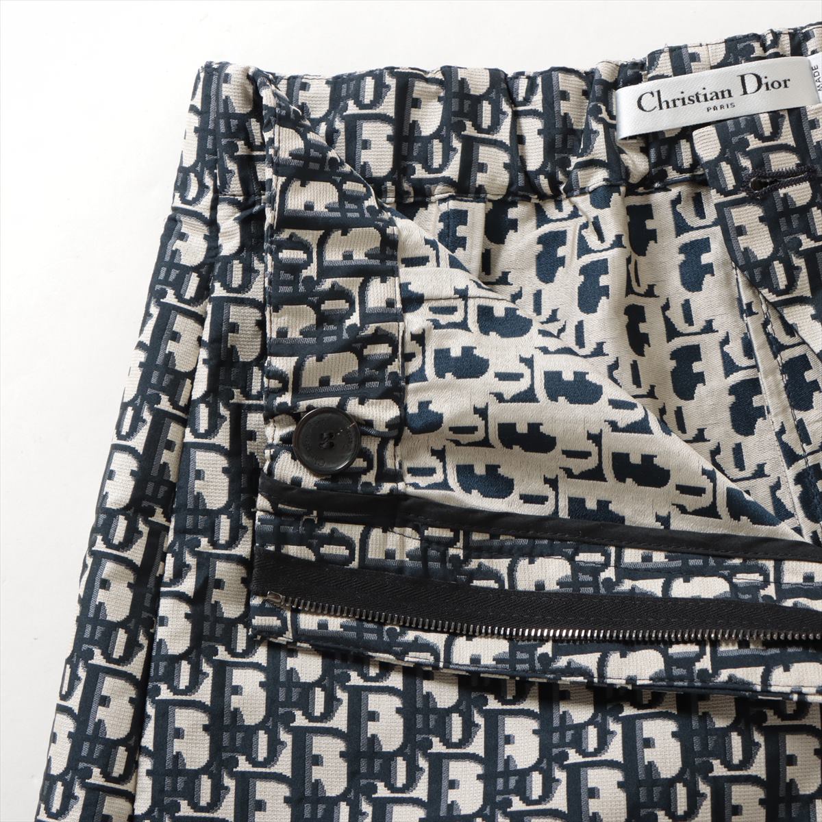 Christian Dior Oblique Polyester Short pants I44 Ladies' Navy blue  357P15A2970 schot
