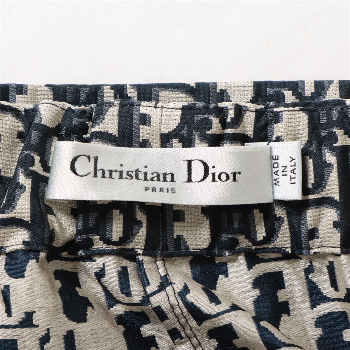 Christian Dior Oblique Polyester Short pants I44 Ladies' Navy blue  357P15A2970 schot
