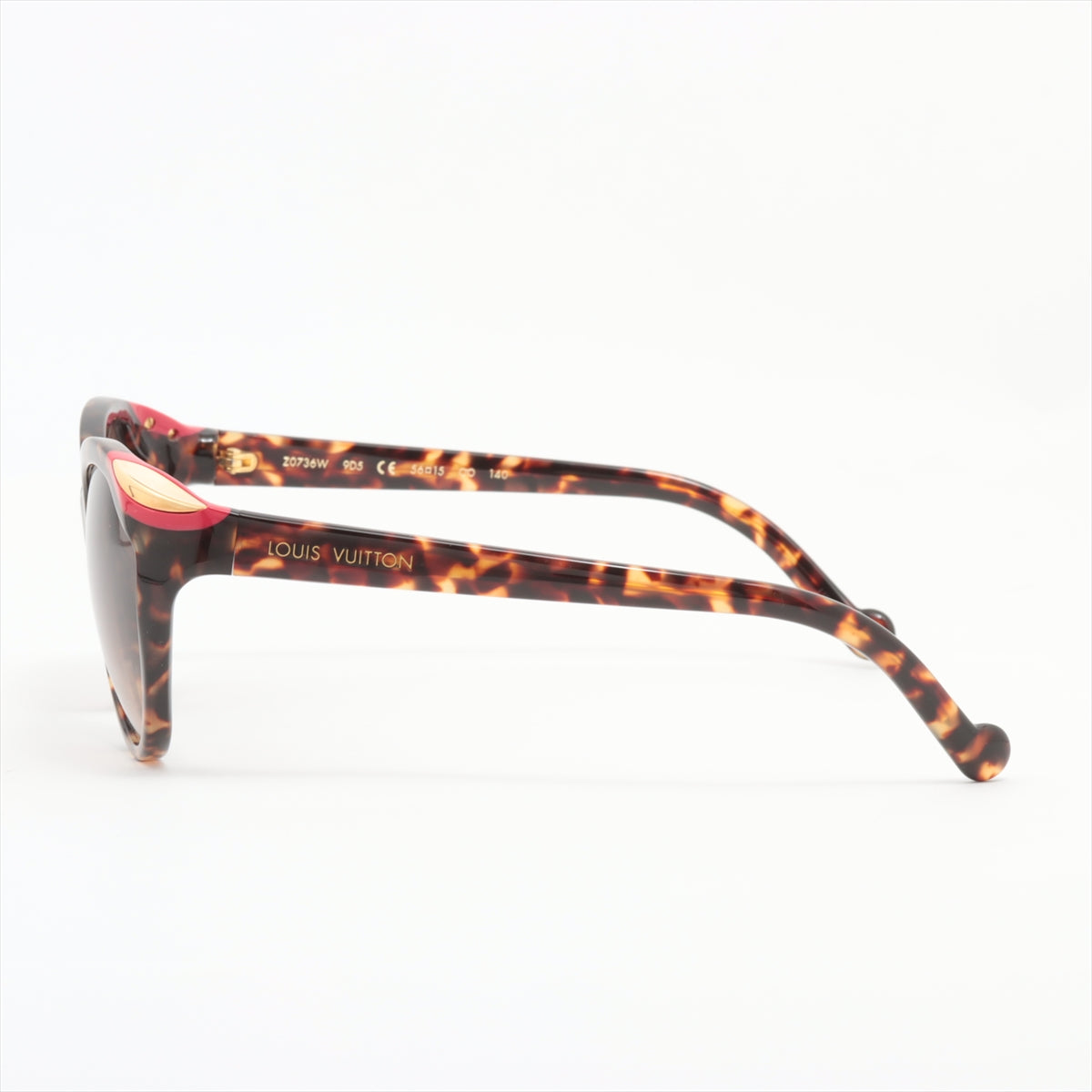 Louis Vuitton Z0736W Sunglasses GP x resin Brown 56□15
