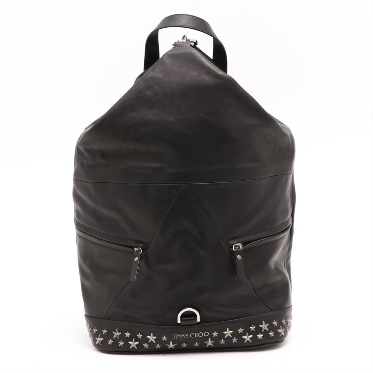 Jimmy Choo Star studs Leather Backpack Black