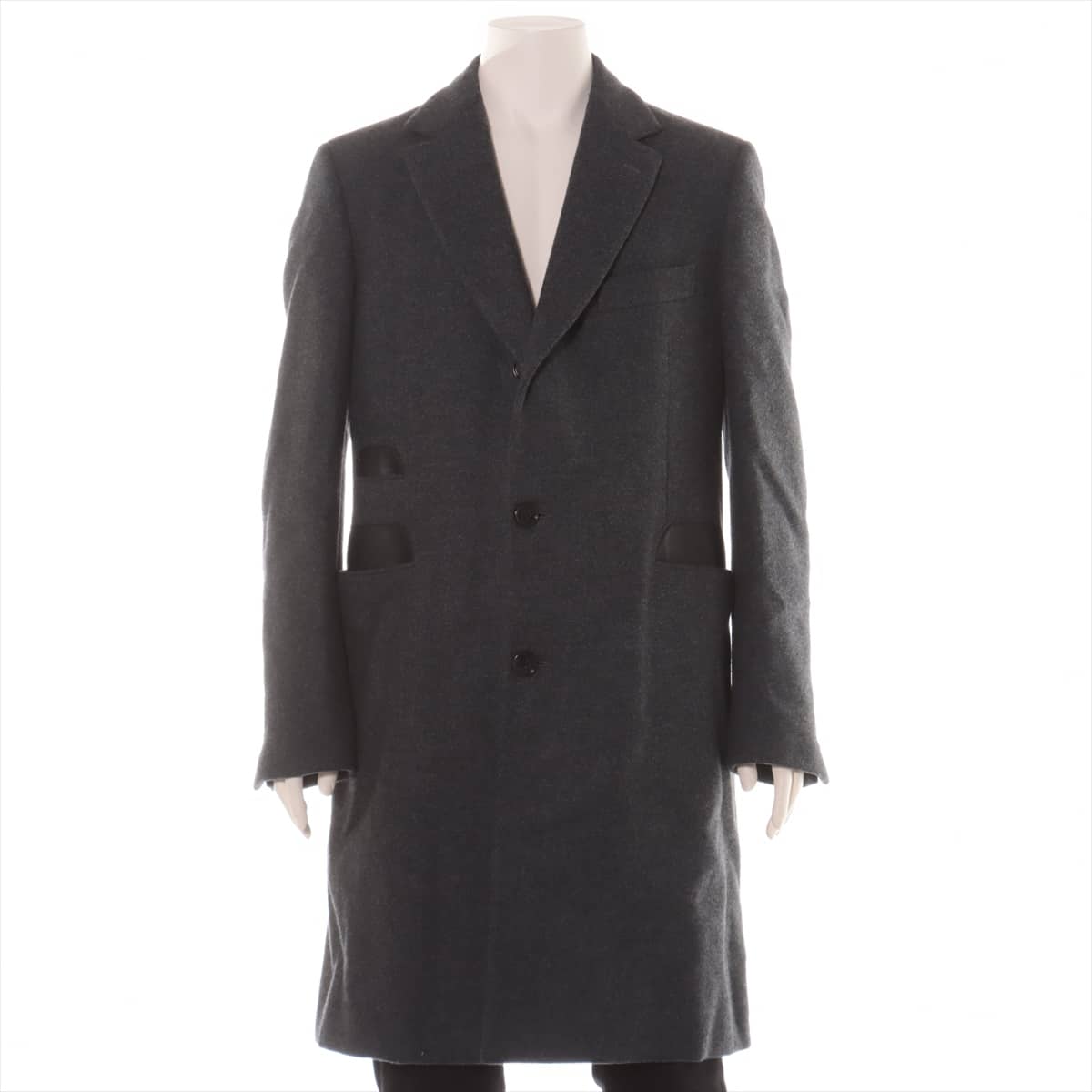 Hermès Wool Chester coat 52 Men's Grey