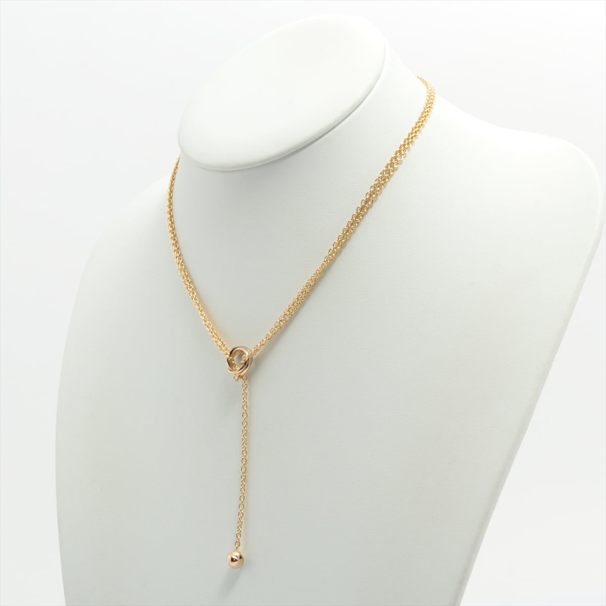 Cartier Baby Trinity Pampilles Necklace 750(YG×PG×WG) 16.5g