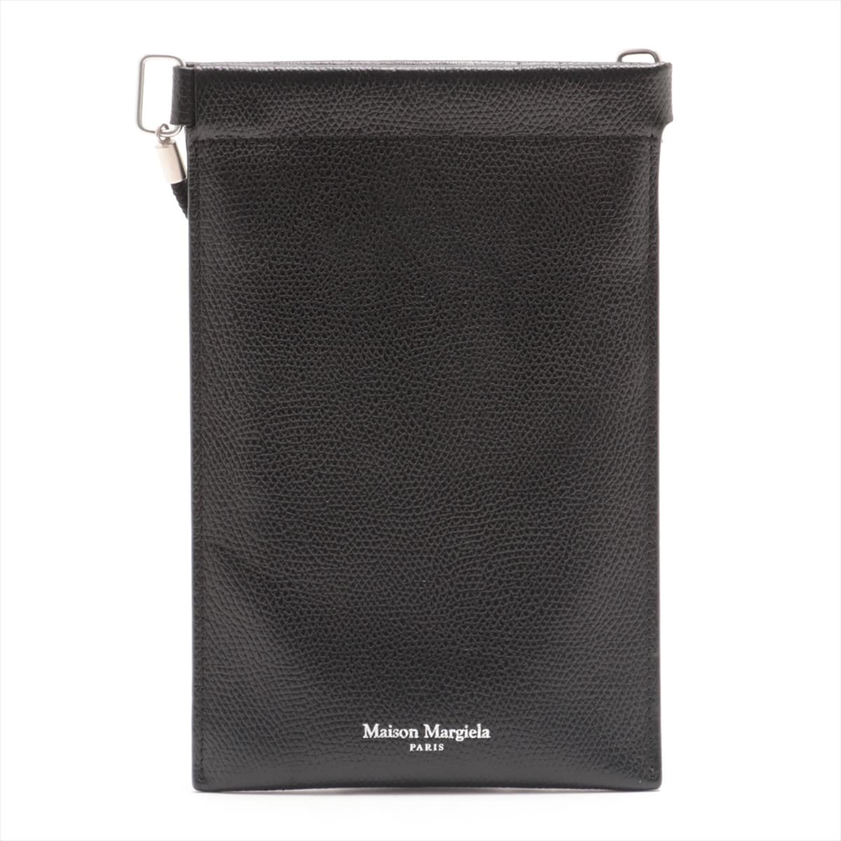 Maison Margiela Leather Shoulder bag Black document holder