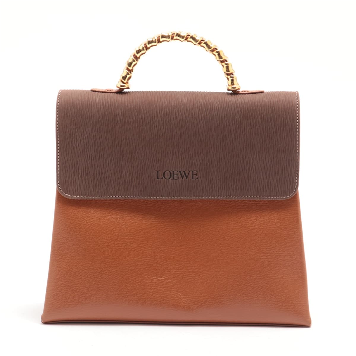 Loewe Velazquez Leather 2way handbag Brown
