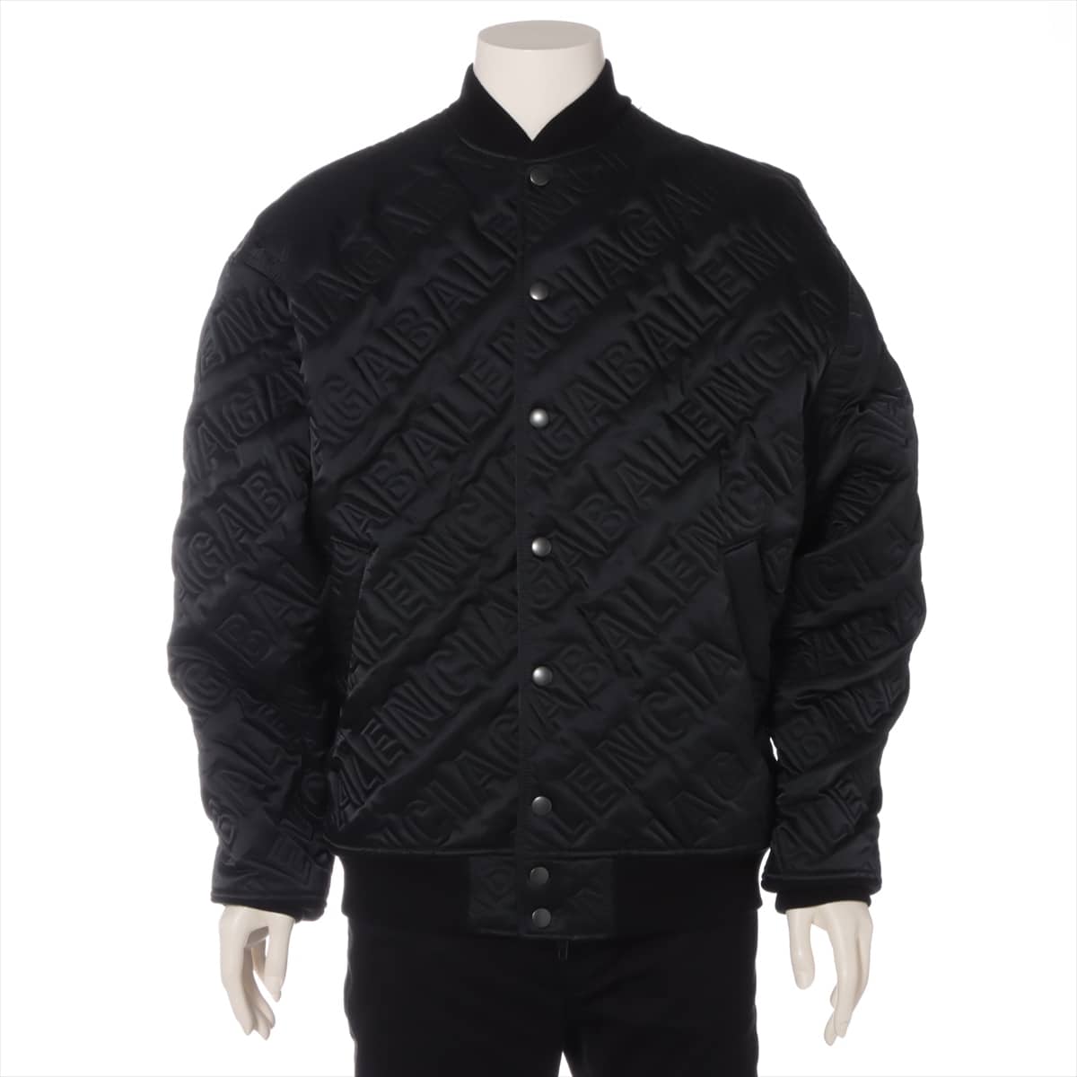 Balenciaga 19-year Nylon Quilted Jacket 44 Men's Black  606756