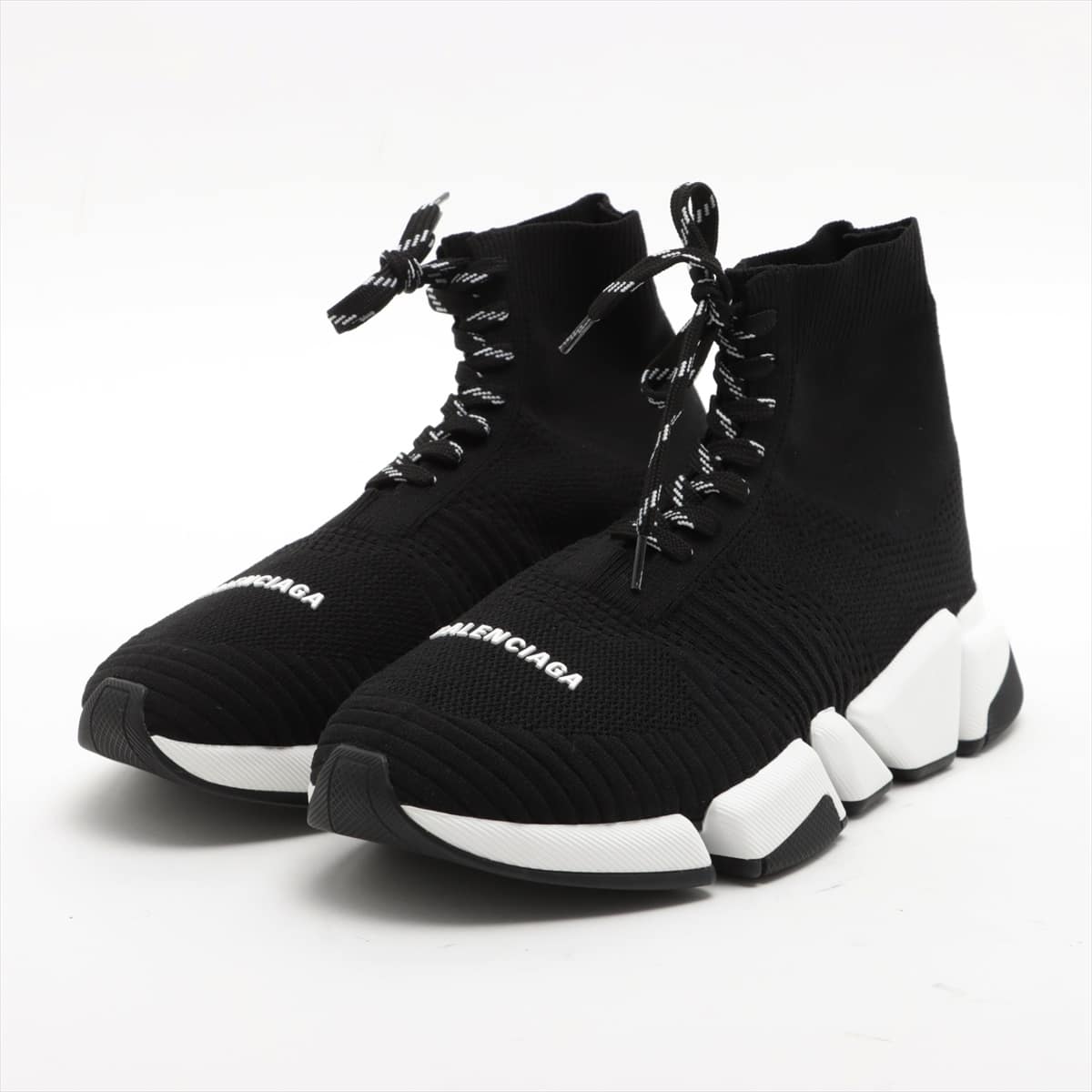 Balenciaga Speed trainer Knit High-top Sneakers 40 Men's Black