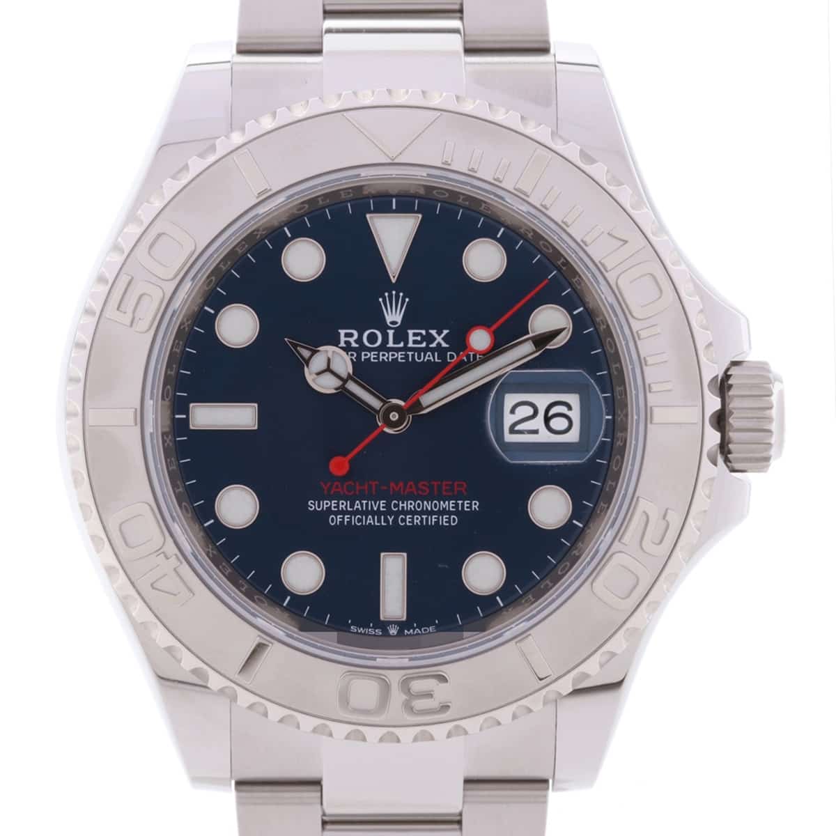 Rolex Yacht‑Master 126622 SS×PT AT Blue-Face