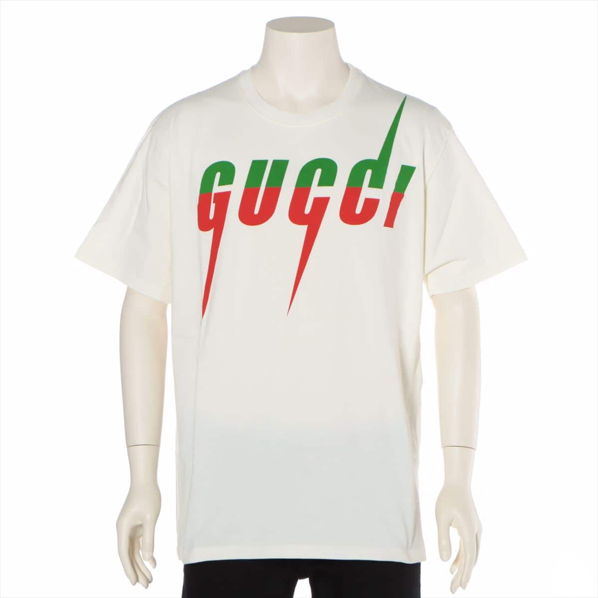 Gucci 19SS Cotton T-shirt M Men's Ivory  blade print logo