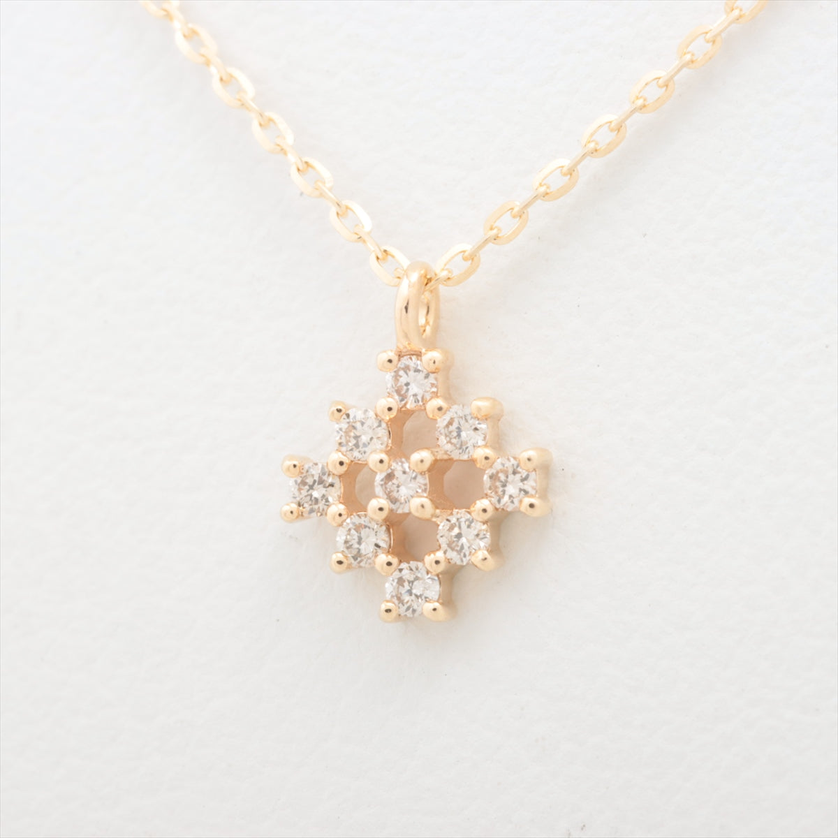 aget diamond Necklace K10(YG) 0.8g 0.06