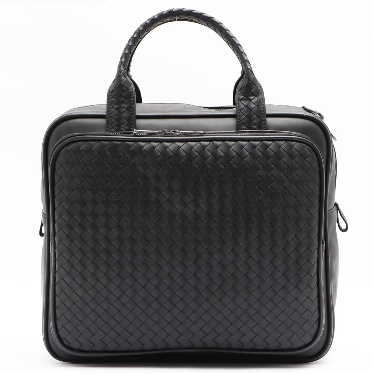 Bottega Veneta Intrecciato Leather Hand bag Black 274546