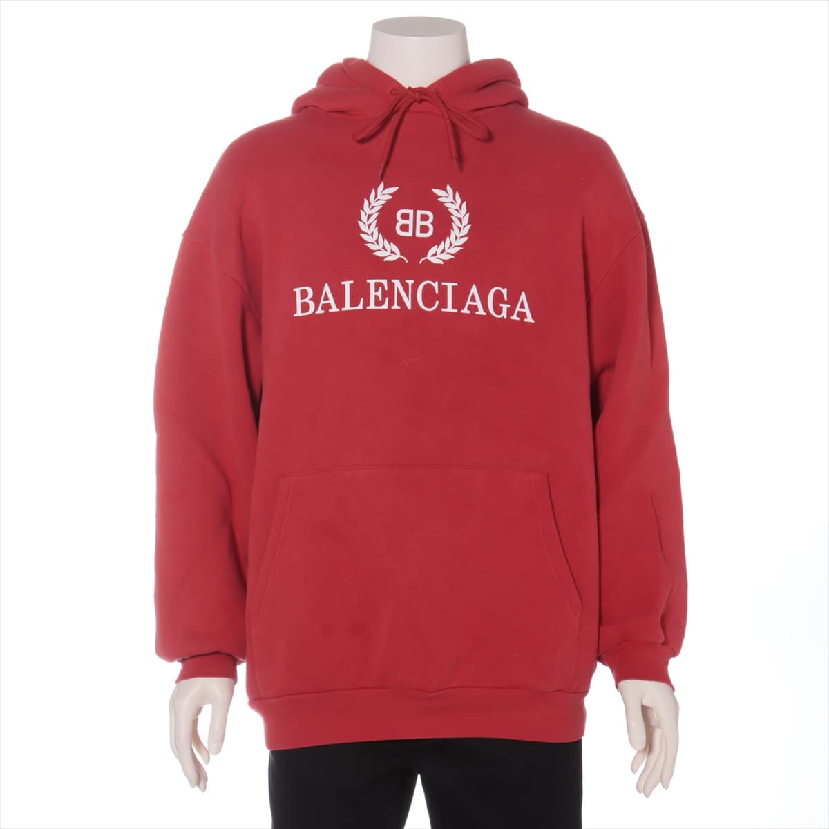 Balenciaga 18 years Cotton & Polyester Parker S Men's Red  BB logo