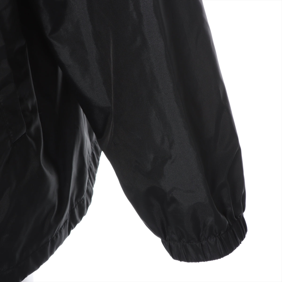 CELINE Nylon Coach jacket 50 Men's Black  initial logo print loose fit 2W544495M