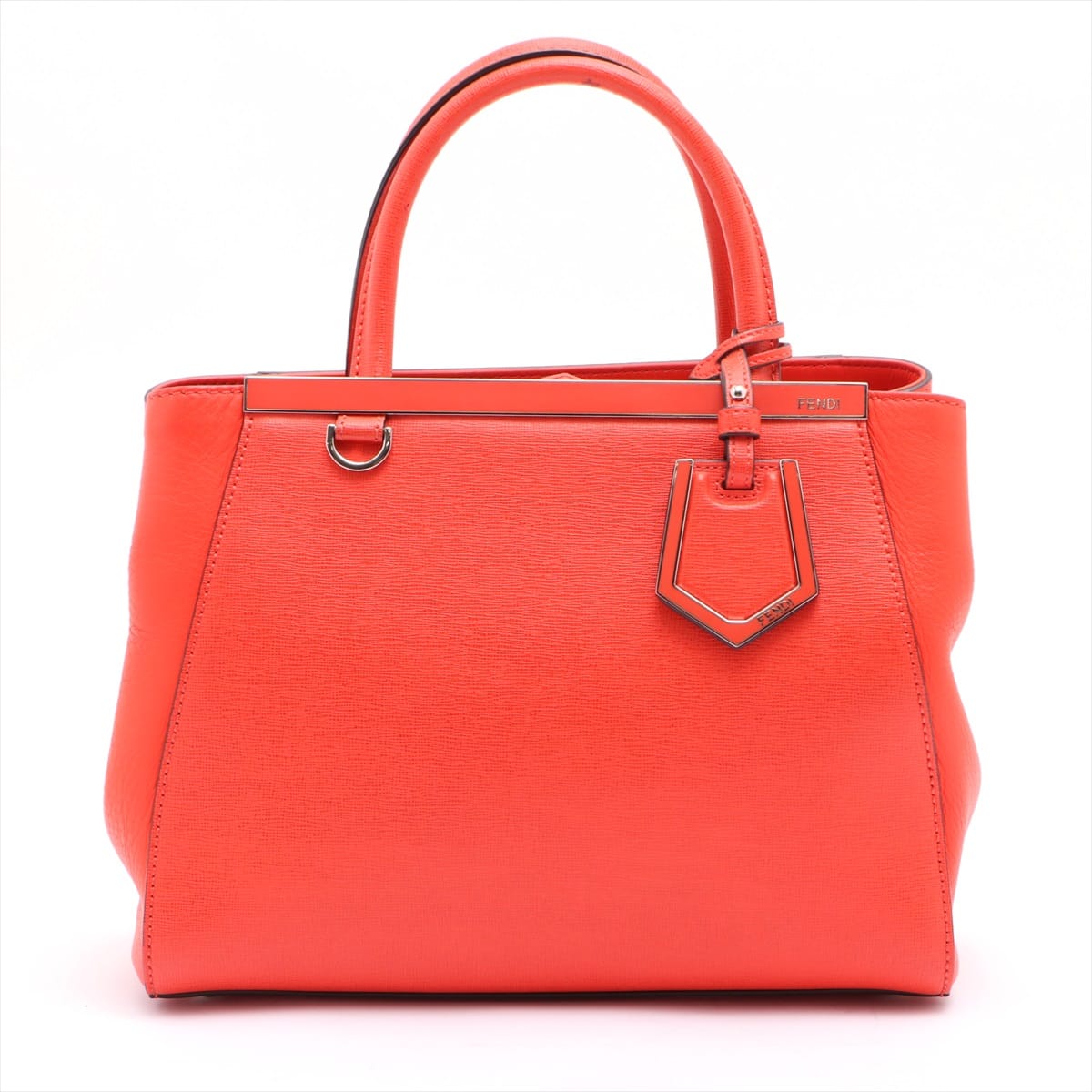 Fendi Petit 2 Jours Leather 2way handbag Red