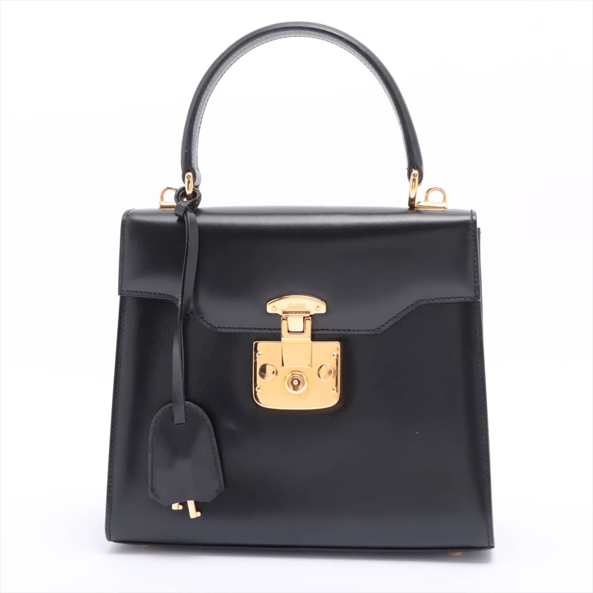 Gucci Lady Lock Leather 2way shoulder bag Black
