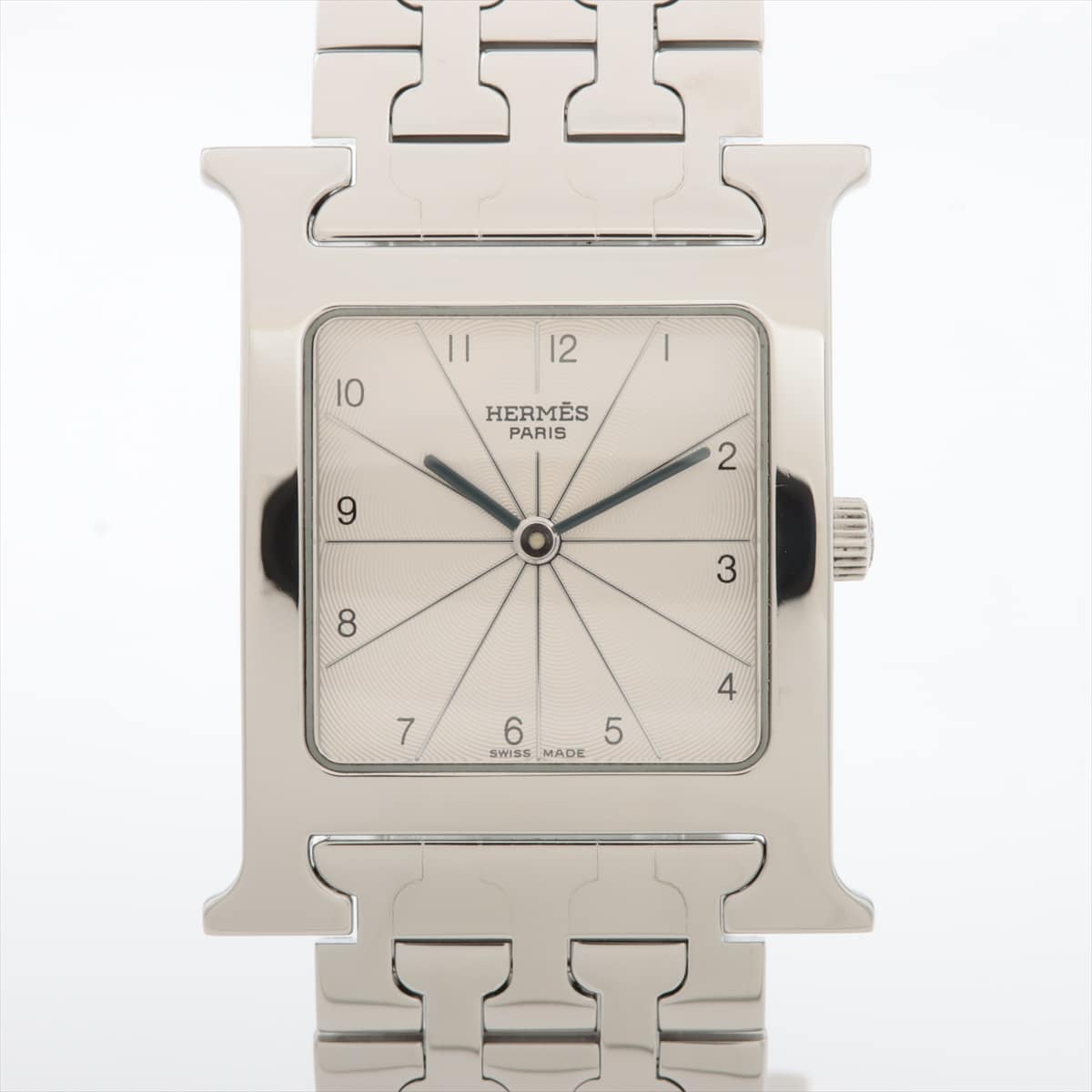 Hermès H Watch HH1.510 SS QZ Silver-Face