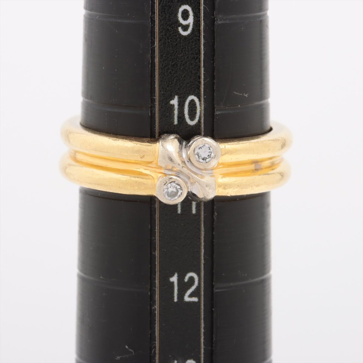 Tiffany Signature diamond rings 750(YG×WG) 6.5g