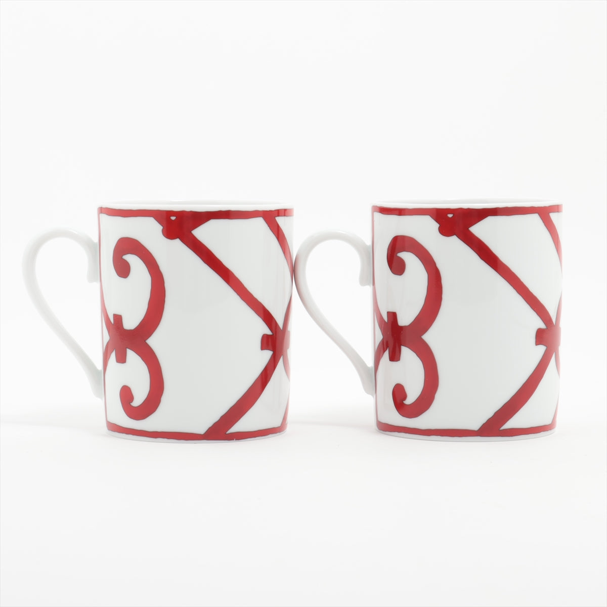 Hermès Guadalquivir Mug cup Ceramic Red 2 piece set