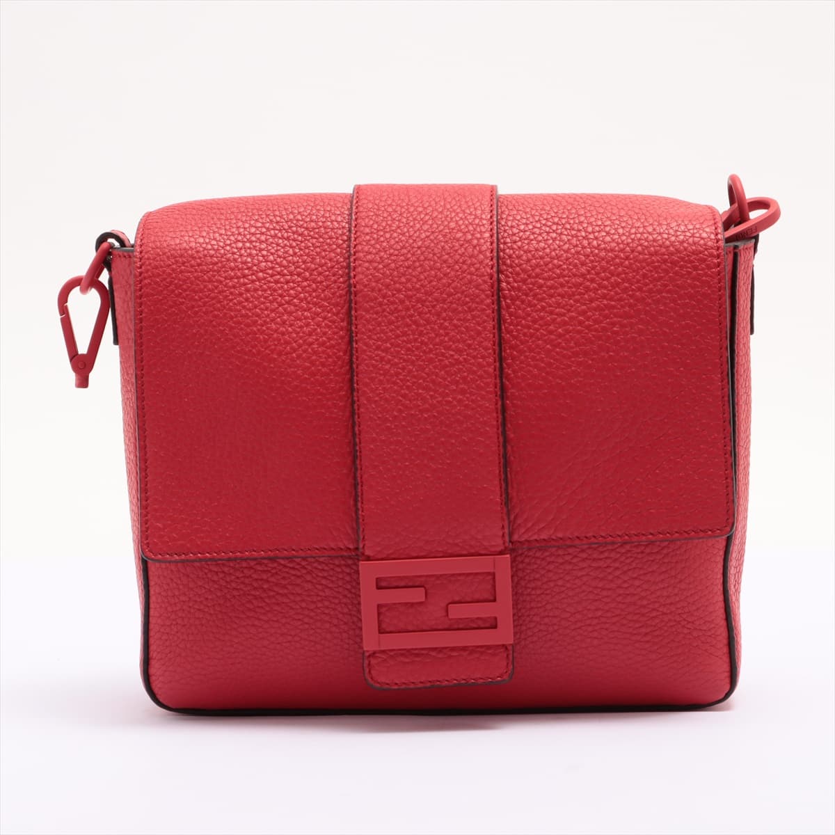 Fendi baguette Leather Shoulder bag Red 7VA537