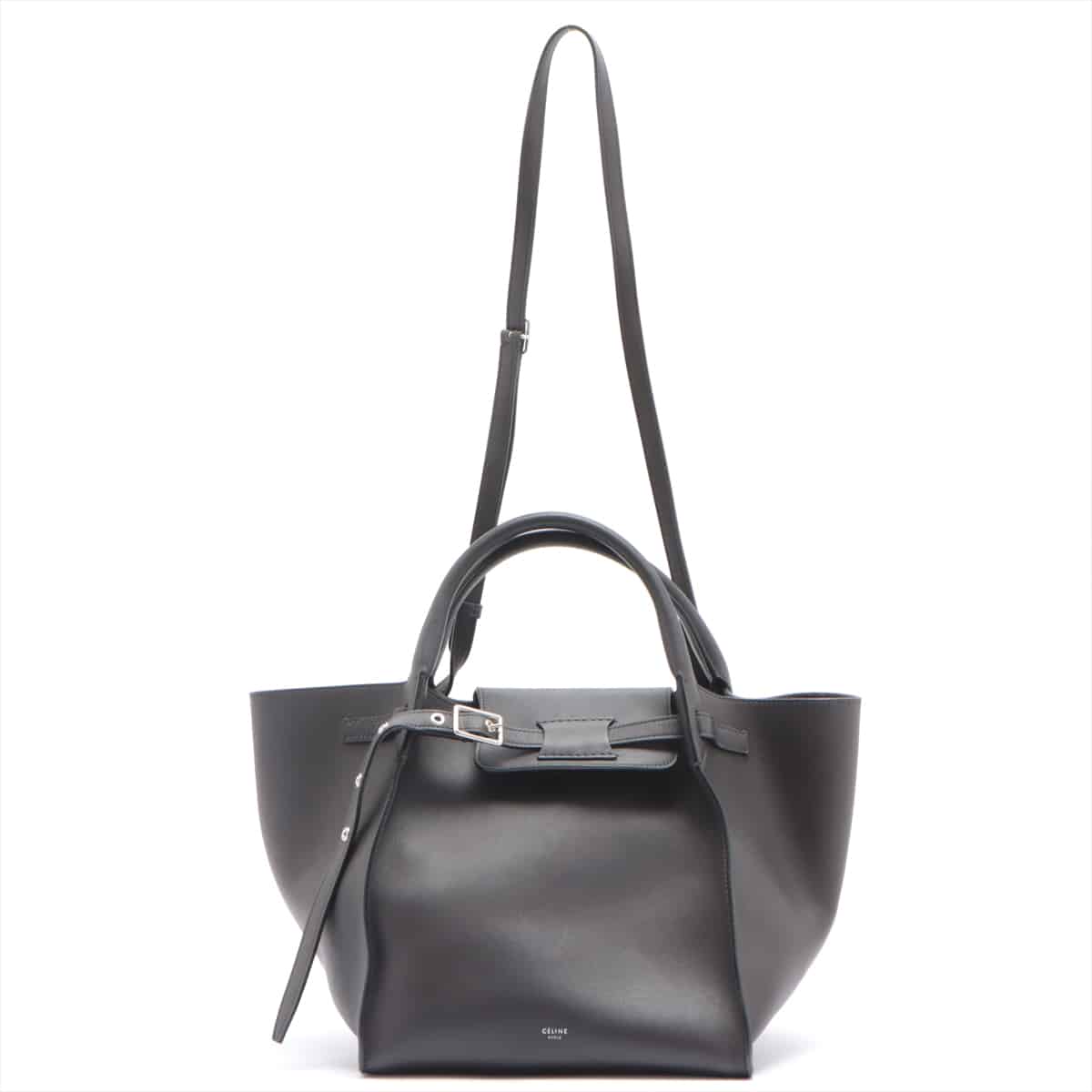 CELINE BIG BAG small Leather 2way handbag Grey