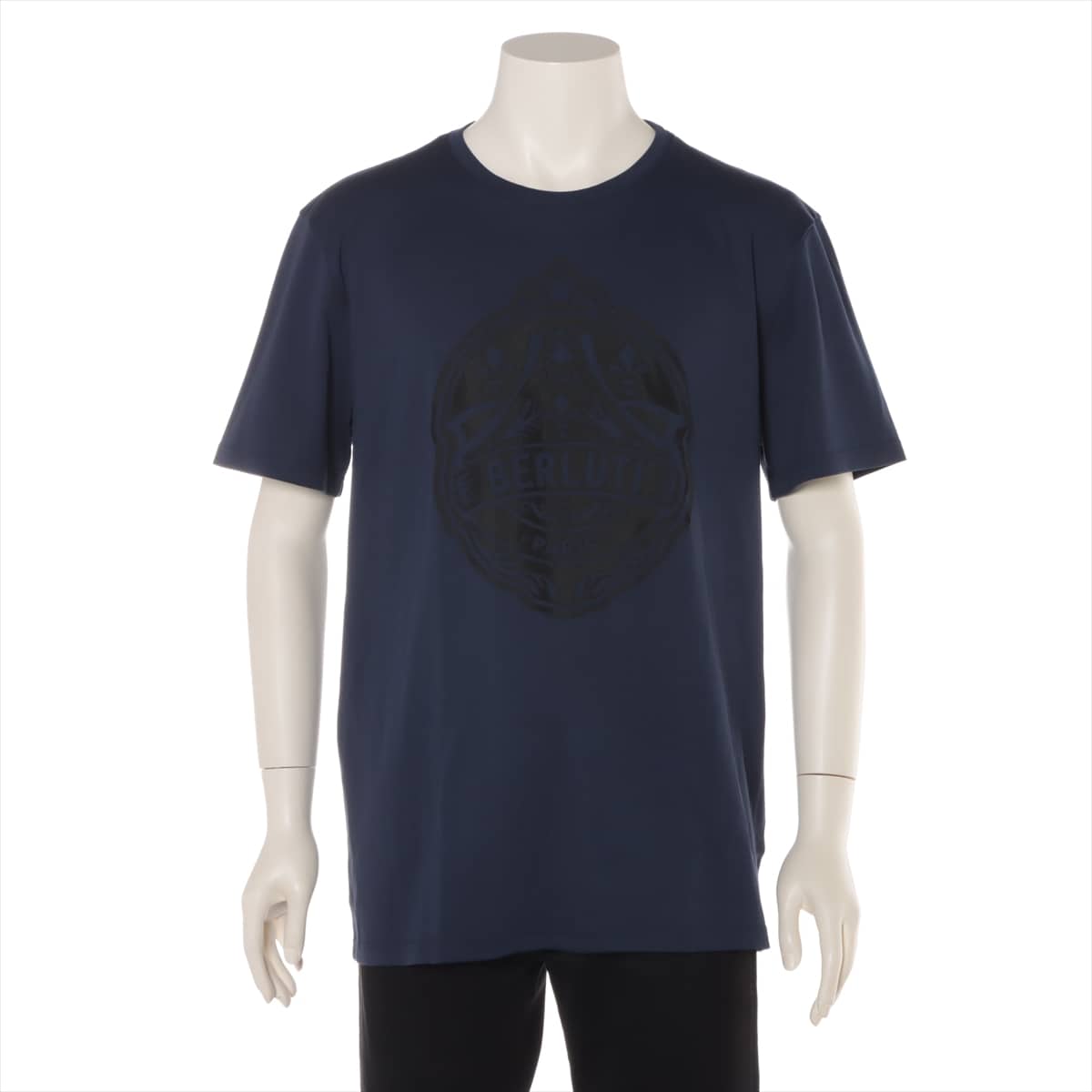 Berluti Cotton T-shirt L Men's Navy blue  R18JRS51-006