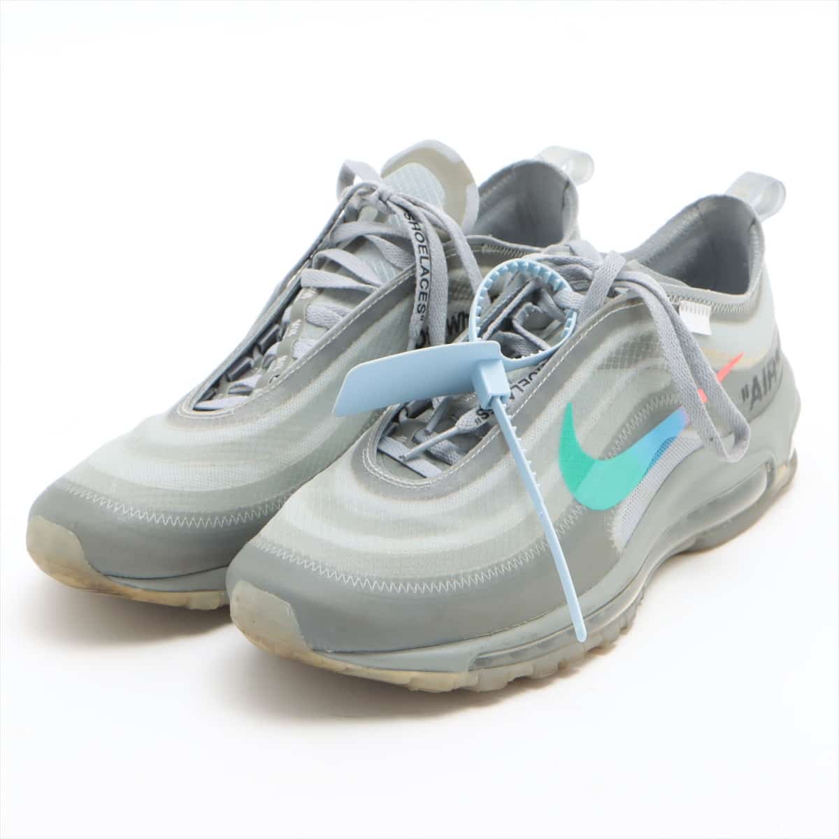 NIKE × OFF-WHITE AIR MAX 97 18 years Fabric Sneakers 26cm Men's Grey AJ4585-101 THE10