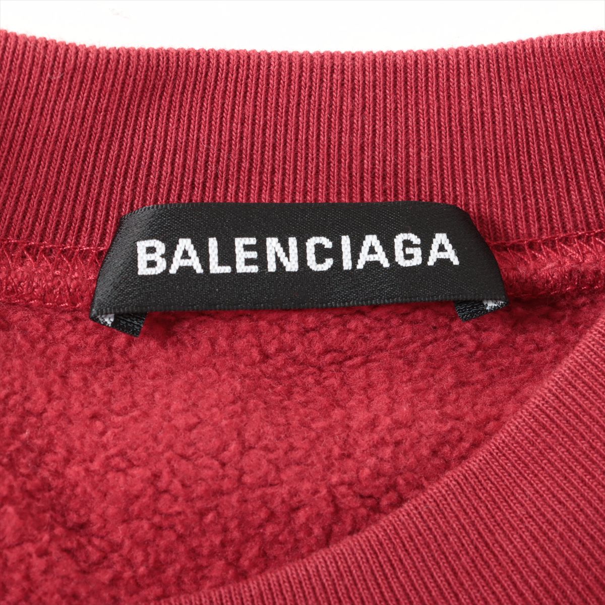 Balenciaga 18 years Cotton Basic knitted fabric XS Men's Red  556147 Logo Print