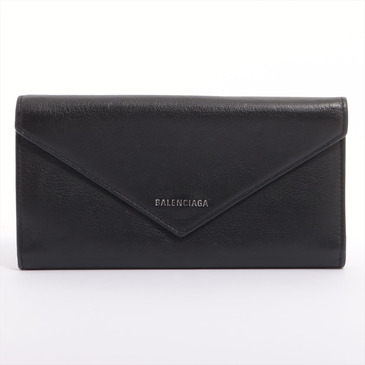 Balenciaga Papier 499207 Leather Wallet Black