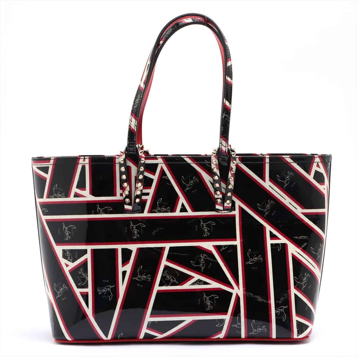 Christian Louboutin Cabata Patent leather Tote bag Multicolor with pouch