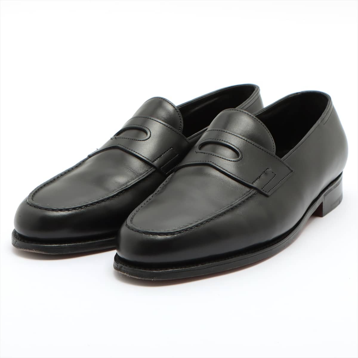 John Lobb Lopez Leather Loafer 7 1/2 Men's Black Comes with genuine shoe keeper