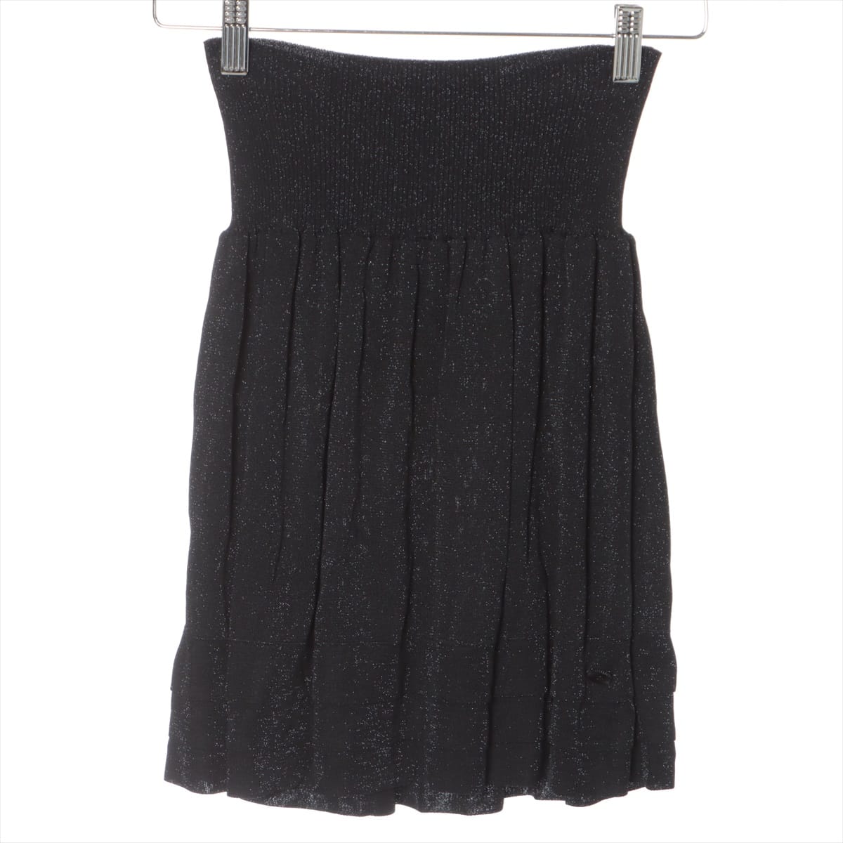 Chanel 09P Rayon Skirt 36 Ladies' Black