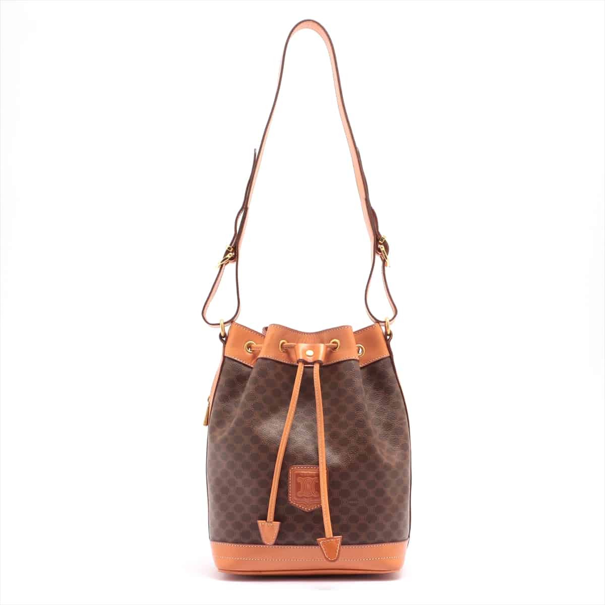 CELINE Macadam PVC & leather Shoulder bag Brown