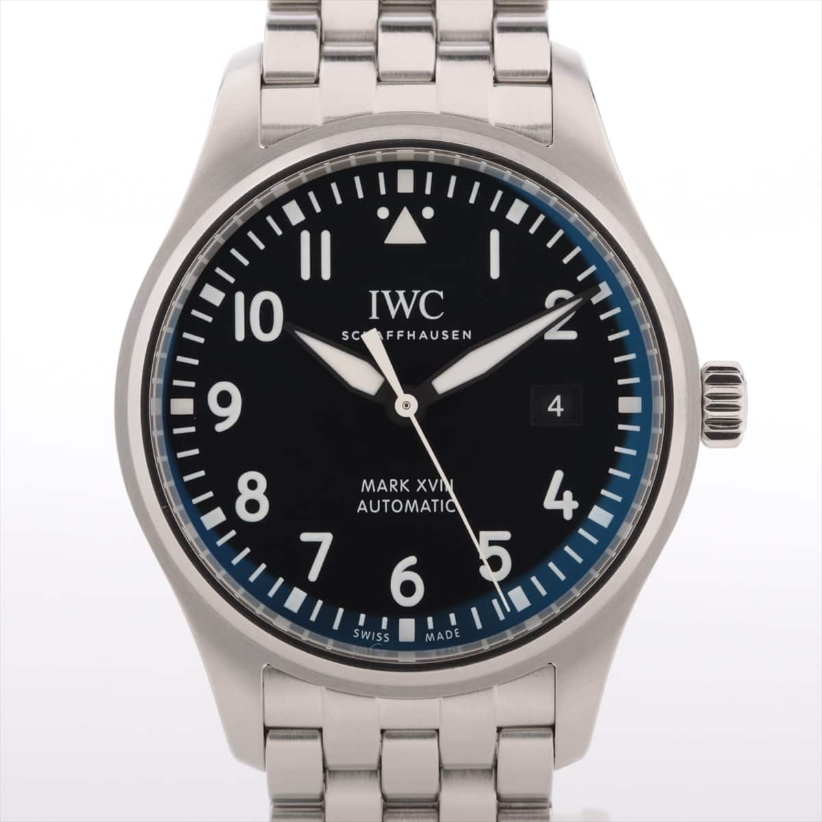 IWC Mark 18 IW327011 SS AT Black-Face Extra Link 1