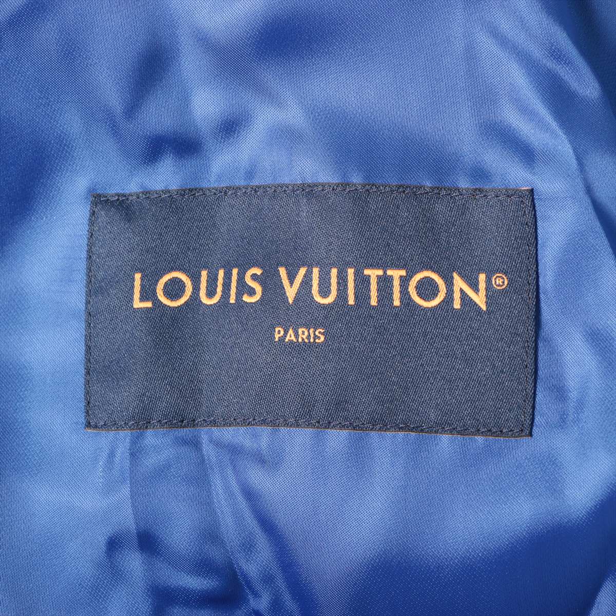 Louis Vuitton 23AW Wool & leather Blouson 48 Men's Blue  RM232 LV varsity blouson