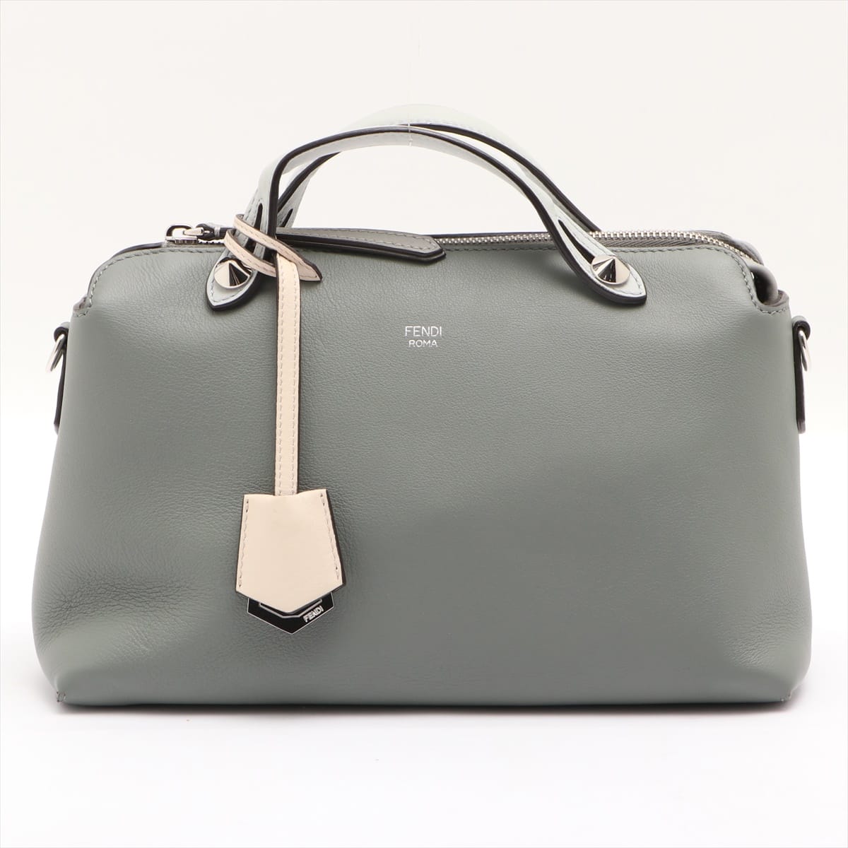 Fendi By the Way Medium Leather 2way shoulder bag Green 8BL124