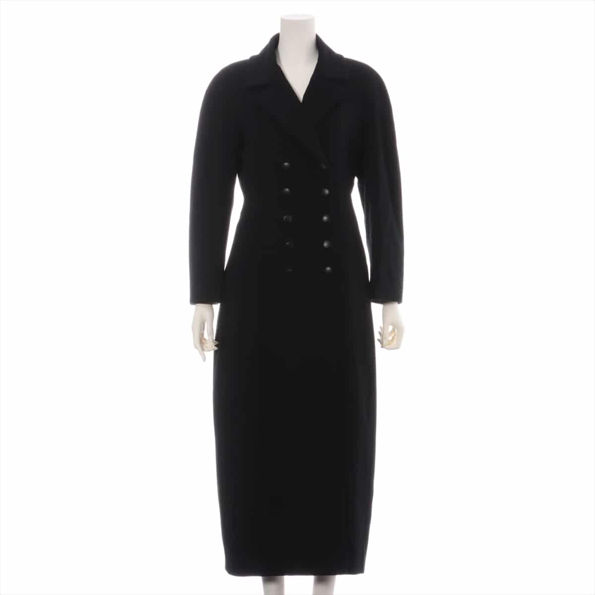 Chanel 99A Wool & Cashmere Long coat 38 Ladies' Black